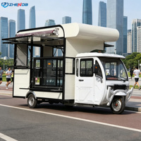 Chariot de nourriture, petit camion de nourriture électrique personnalisé à trois roues, moto, camion de nourriture de rue