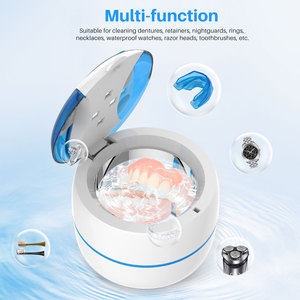 Bán buôn xách tay <span class=keywords><strong>UV</strong></span> siêu âm sạch hơn cho răng giả và người lưu giữ với nắp trong suốt khe kép và giỏ lọc - Product Image 4
