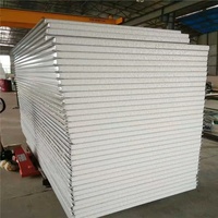 Panneau isolant thermique en laine de roche pour mur extérieur, panneau sandwich en acier coloré, construction ignifuge, panneau composite en mousse métallique