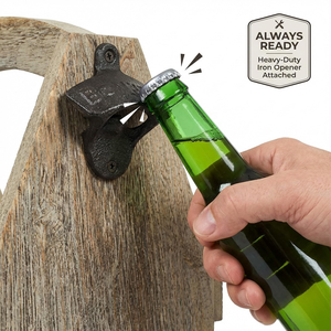 Caddie à bière en bois vintage personnalisé avec ouvre-bouteille, boîte cadeau personnalisée pour bière, porte-bière pour homme, <span class=keywords><strong>anniversaire</strong></span>, fête des pères - Product Image 3