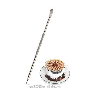 10 Pezzi Ago per Decorazione Caffè in Acciaio Inox 304, Bastoncino per Intaglio, Gancio per Caffè, Ago per Latte Art - Product Image 3