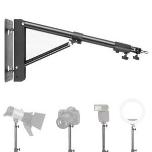 Support de <span class=keywords><strong>balai</strong></span> de plafond de coiffeur professionnel support de montage mural 137cm 180cm pour anneau lumineux 18 pouces 21 pouces - Product Image 1