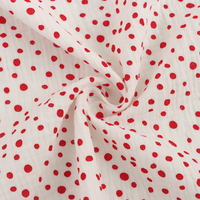 XNZTEX JURAVICHY JF2518 Lagerdesign-Druck 100% Baumwoll-Musselin-Gaze-Stoffrolle Doppelgaze für Baby-Pucktücher