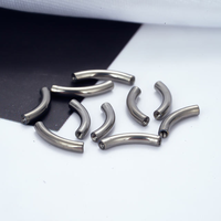 Kaishee Bijou de piercing en alliage de titane ASTM F136, barbell courbé à filetage interne pour nombril, sourcil et cartilage
