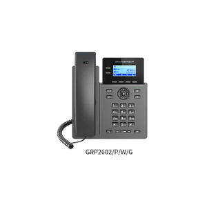 โทรศัพท์ไอพี GrandStream GRP2602P รองรับ SIP Lines, PoE, ระบบปฏิบัติการ Linux, ประชุม 5 ทาง, EHS, VoIP, โทรศัพท์ตั้งโต๊ะ, IEEE 802.3af, สำหรับศูนย์บริการลูกค้า - Product Image 1