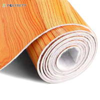 Revêtement de sol en vinyle d'hôpital de 2 mm, revêtement de sol en PVC commercial en bois, rouleau de linoléum