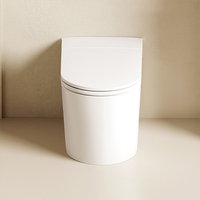 S013 Toilette intelligente monobloc sans réservoir avec bidet intégré, siège chauffant et séchage à l'air, drainage P-trap/S-trap, logo personnalisé