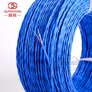 Kawat termokopel tipe K 2 * 24AWG, kawat pengukur suhu FEP biru, Ni cr-ni Si konduktor silikon kompensasi - Product Image 4
