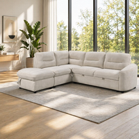 Canapé-lit convertible en L à deux places, design européen, avec rangement, en tissu écologique, confortable et durable – Vente en gros