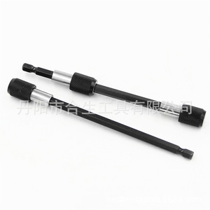 ก้านต่อหัวไขควงแบบหกเหลี่ยม Mr Drill ขนาด 60 100 150 มม. หัวจับแบบเปลี่ยนเร็ว ผิวเคลือบสีดำออกไซด์ อะแดปเตอร์สำหรับไขควง - Product Image 1