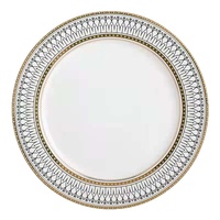 Assiettes plates, bols à soupe et vaisselle de style occidental en céramique émaillée avec incrustations dorées de style nordique – Ensemble de vaisselle pour steak, gâteau et dessert