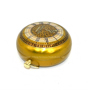 Vintage Pocket Watch Shaped Round Tin <b>Box</b> Custom Printed Novelty <b>Metal</b> Tin Can for Tea Candy Chocolate Gift Packaging - Product Image 5