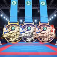 Médailles de sport personnalisées de Taekwondo en alliage de zinc émaillé moulé sous pression, série compétition, pour l'honneur et la victoire