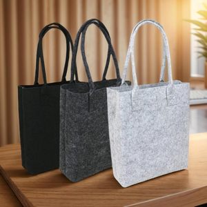 2025 sac fourre-tout en feutre robuste de 11.8x10x3.5 pouces avec poignées durables sacs d'épicerie pour le voyage - Product Image 1