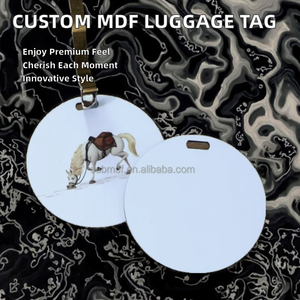 Деревянная заготовка MDFSUB, круглая, двусторонняя, 4 дюйма, с возможностью нанесения имени ребенка, для сублимации, FRP бирка для багажа, для использования в отелях и курортах, для промоакций - Product Image 6