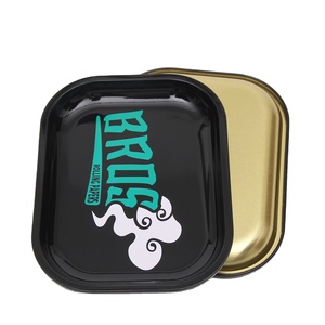 Bandeja de METAL OEM personalizada, color negro, 18x14CM, nuevo estilo, 2022 - Product Image 5