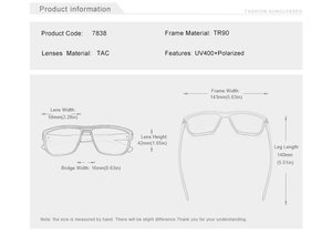 Gafas de Sol <span class=keywords><strong>KINGSEVEN</strong></span> 2025, Superventas, para Hombre y Mujer, UV400, TR90, Montura Antideslizante, Lentes Tácticas para Deportes y Conducción - Modelo 7838 - Product Image 5