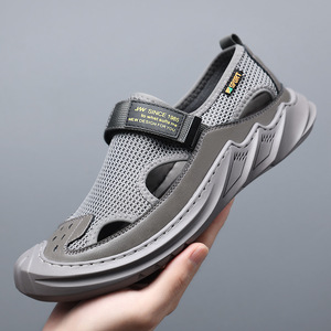 Zapatos Deportivos Casuales Transpirables con Punta Abierta y Malla para Hombre JW - Product Image 1