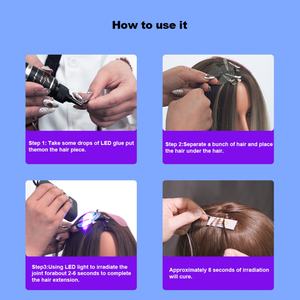 Pinky leem 2025 UV Lamp Technology <b>Hair</b> <b>Extension</b> Machine White UV <b>Hair</b> <b>Extension</b> Glue <b>Hair</b> <b>Extensions</b> Glue Kit UV LED Lamp - Product Image 6