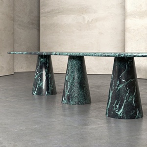 Mesa de Comedor Extra Grande de Mármol <span class=keywords><strong>Verde</strong></span> Apli, Muebles de Piedra Natural Personalizados, Mesas de Lujo para Interiores de Prestigio - Product Image 2