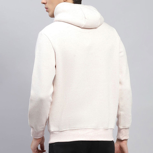 Sudadera con capucha básica de peso pesado para hombre con logotipo personalizado, sudadera con hombros caídos gruesa en blanco de mezcla de algodón, sudaderas con capucha estampadas para hombre - Product Image 5