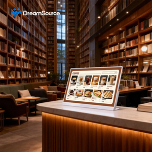 ป้ายเมนูดิจิทัลแบบตั้งโต๊ะระบบควบคุมผ่านคลาวด์ Smart CMS พร้อมหน้าจอสัมผัส LCD และการอัปเดตเมนูระยะไกล - Product Image 1