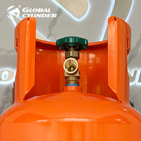 Bouteille de gaz GPL en acier V-5A de 12,5 kg (26,5 L) pour le marché du Honduras, certifiée ISO, pression de 18 bars, modèle GPL-12,5 kg, usage domestique