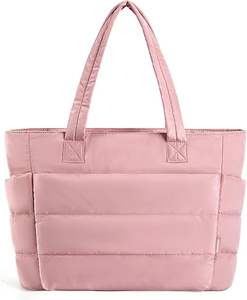 Leichte Schulter handtaschen für die Arbeit Leichte, geschwollene Einkaufstasche mit Fächern Geste ppte Umhängetasche Handtasche für die Reise arbeit - Product Image 1