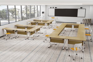 Nhà Máy Trực Tiếp Tùy Chỉnh Kim Loại Hiện Đại Gấp Bàn Họp Văn Phòng Sử Dụng Sắt Bán Buôn Tùy Chỉnh Có Thể Gập Lại Phòng Hội Nghị - Product Image 3