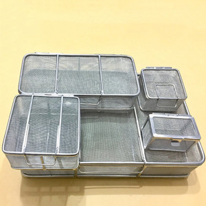 316 thép không gỉ Dây kim loại lưới khử trùng giỏ cho y tế siêu âm làm sạch Hộp lọc - Product Image 6