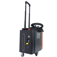 CNC LY 100w 300w Machine à dénuder la peinture au laser à impulsions Outil d'élimination de la rouille et de l'huile Style sac à dos utilisé en vente