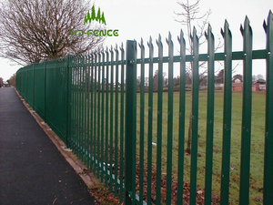 HT-FENCE <span class=keywords><strong>Fer</strong></span> <span class=keywords><strong>forgé</strong></span> à faible coût utilisé pour la clôture de palissade de ferme clôture de palissade en aluminium - Product Image 6