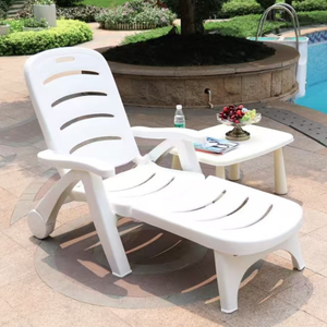 Sillas <span class=keywords><strong>de</strong></span> <span class=keywords><strong>Playa</strong></span> Plegables <span class=keywords><strong>de</strong></span> Plástico, Cómodas Sillas Luna Plegables para Exteriores con Reposabrazos - Product Image 1