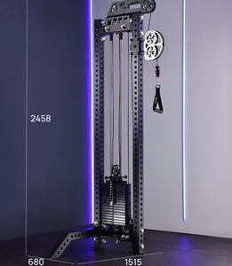 Máquina de Poleas Doble SK para Montaje en Pared, <span class=keywords><strong>Estación</strong></span> de Poleas para Gimnasio en Casa, Ahorro de Espacio, con Pila de Pesas de 80 kg, Entrenamiento de Fuerza - Product Image 3