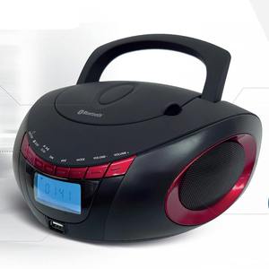 <span class=keywords><strong>Radio</strong></span> FM <span class=keywords><strong>portable</strong></span> Bluetooth avec <span class=keywords><strong>lecteur</strong></span> <span class=keywords><strong>CD</strong></span>, fentes USB et SD, son stéréo, batterie rechargeable pour la maison, le bureau et les voyages - Product Image 1