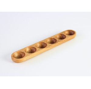 Plateau de rangement pour œufs en bois écologique, 6 compartiments, pour œufs durs, idéal pour les buffets de petit-déjeuner des restaurants, en provenance du Vietnam - Product Image 1