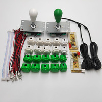Kit de manettes d'arcade pour PC Raspberry Pi, manette USB SANWA à 8 voies, boutons poussoirs en plastique, 30mm, 1 an