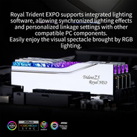 G. SKILL 32GB (16Gx2) DDR5 6000MHz 1.4V Desktop Memory Stick Royal Halberd EXPO Edition RGB Light Bar Silver/C28
