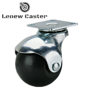 Möbel Chrom Antik Messing Metall Seiten bremse runde Kugel Universal Gummi gießer für Sofa - Product Image 4