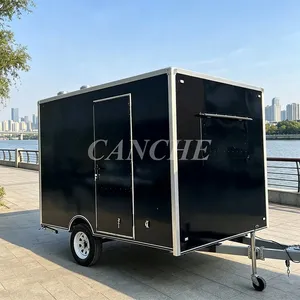 Australia Popular Street Barbecue Hamburger Snack Fast Food Cart Fruit Juice Coffee Ice Cream <b>Freezer</b> Mobile Food Trailer - Product Image 1