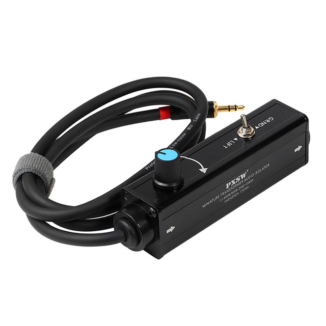 3.5mm stereo conversion microphone level balanced signal XLR interface output mixing console eliminates current noise