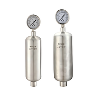 Amortisseur de pulsations professionnel en acier inoxydable de type chambre à air pour système de conduite d'eau