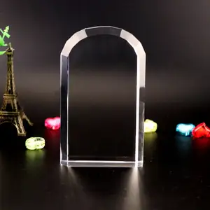 Oem / Odm высокое качество 3d лазерная гравировка пустая форма арки Кристалл блок