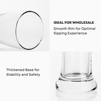 Verres à bière modernes personnalisés en verre sodocalcique réutilisable, marque Xipan, modèle JLP12, cadeaux de fête, mugs à bière avec poignée
