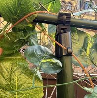 Tiang Penyangga Tanaman Bunga, Dapat Ditumpuk, Berlapis PVC, Baja, untuk Penyangga Tanaman Sayuran di Kebun Luar Ruangan
