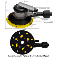 Ponceuse pneumatique orbitale PLM 6 pouces de qualité supérieure 150 mm avec poignée ergonomique pour ponçage de parquet et polissage de voiture
