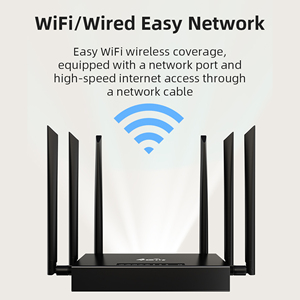 Routeur WiFi industriel 4G LTE, signal puissant, CPE d'entreprise, modem WAN LAN avec 6 antennes et emplacement pour carte <span class=keywords><strong>SIM</strong></span>, boîtier métallique, 2,4 GHz - Product Image 3