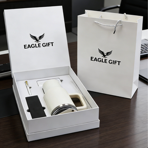 Juego de Regalo Corporativo de 4 Piezas de Acero Inoxidable con Logotipo Personalizado al por Mayor: Bolígrafo, Cuaderno, USB y Paraguas con Color Personalizado - Product Image 2