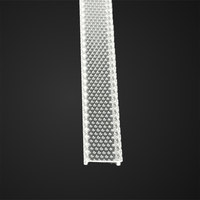 Personnalisation d'extrusion plastique, diffuseur prismatique transparent/opale en PC, couvercle et abat-jour pour éclairage à bande LED