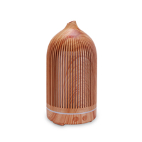 Nouveau humidificateur à ultrasons 100ml à grain de bois 7 couleurs Led diffuseurs d'arôme d'huile essentielle